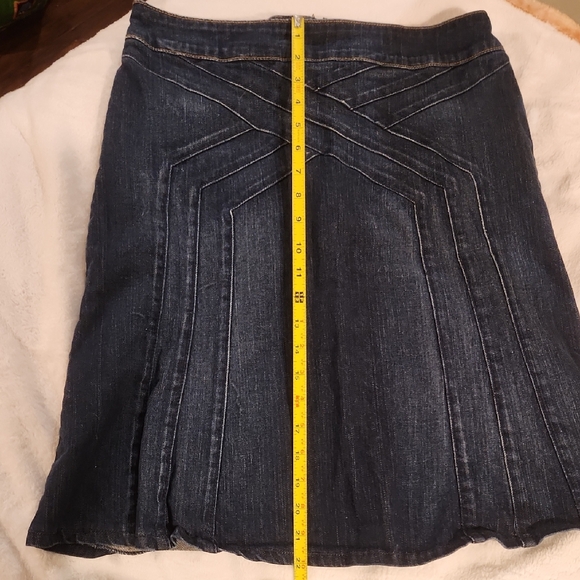Arden B Dresses & Skirts - Arden B Navy Denim with Tan Stitching